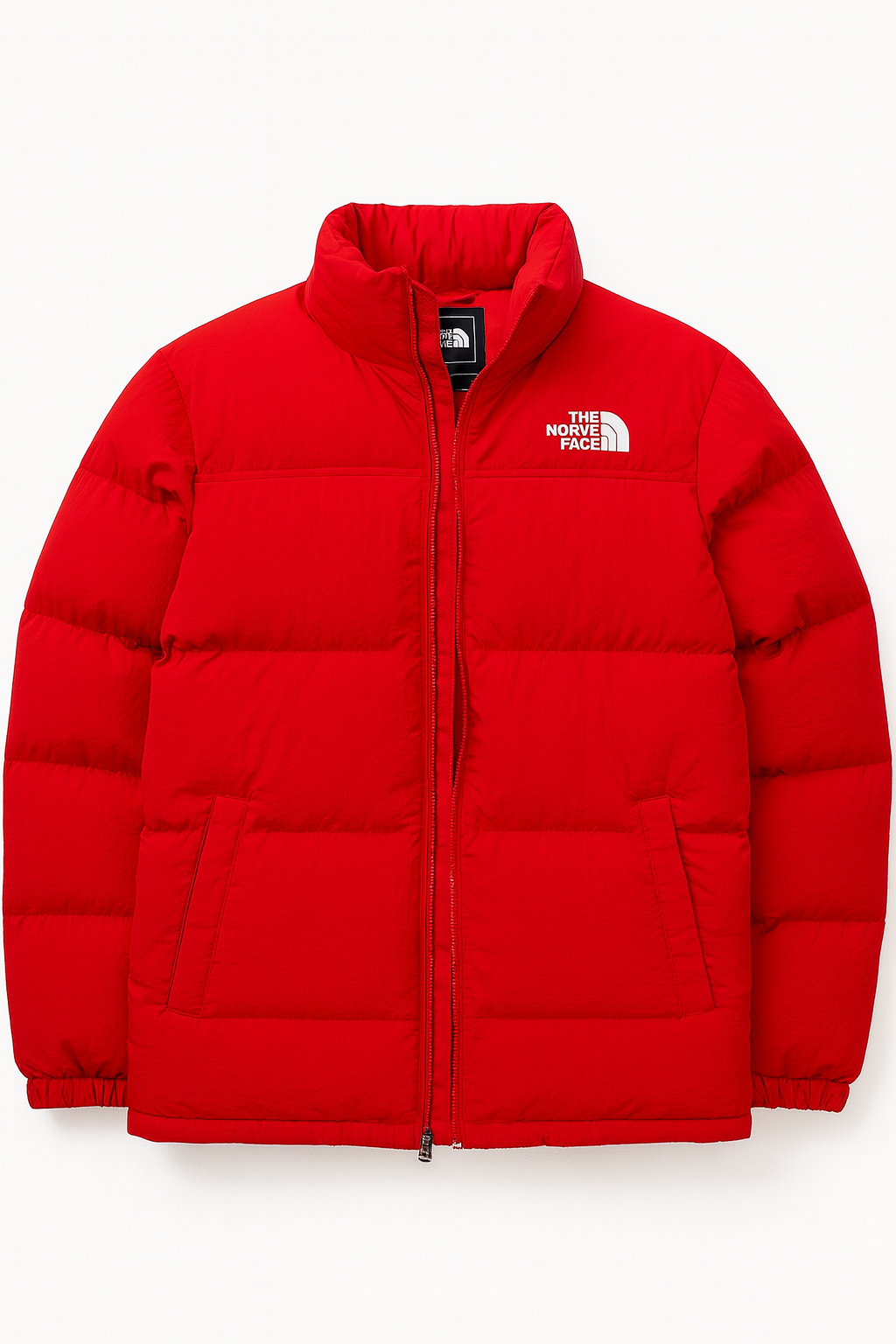 The North Face puffer winter jacket red