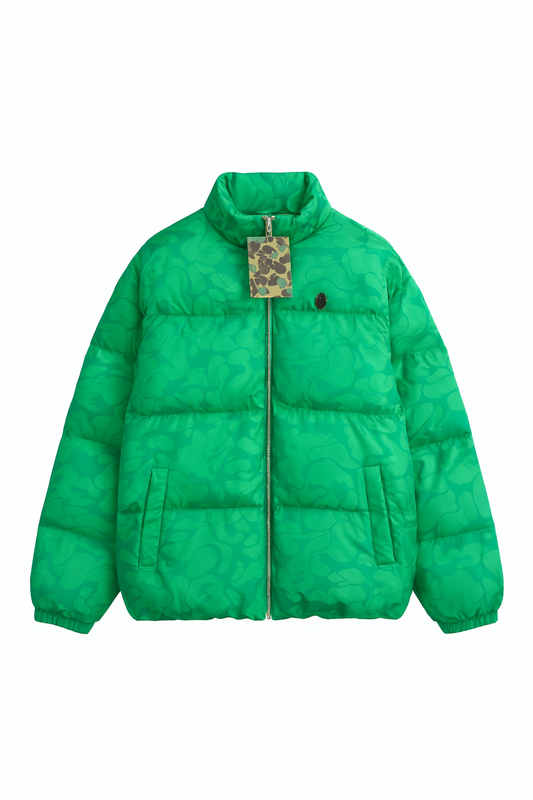 Green Puffer Winter Jacket