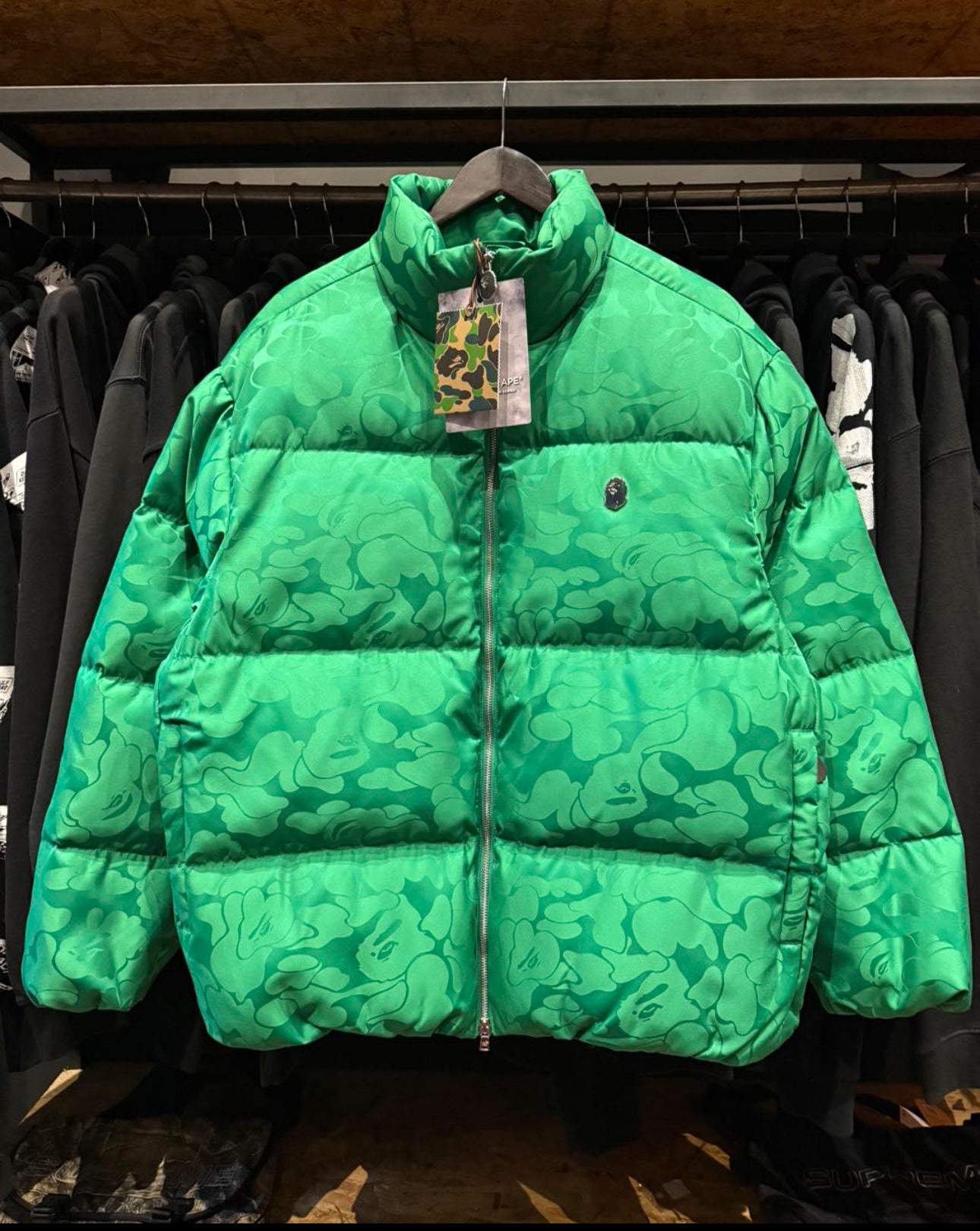 Green Puffer Winter Jacket