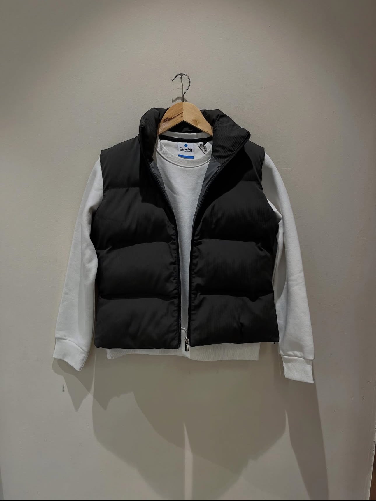 Sleeveless Puffer With SweatShirt combo jacket & Tshirt