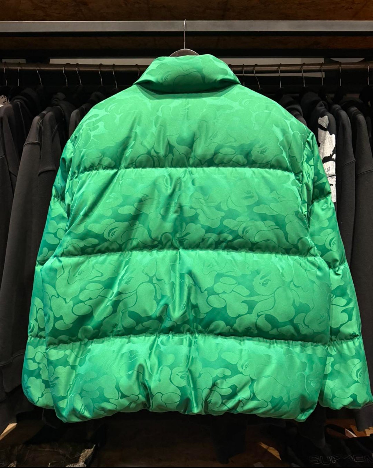 Green Puffer Winter Jacket